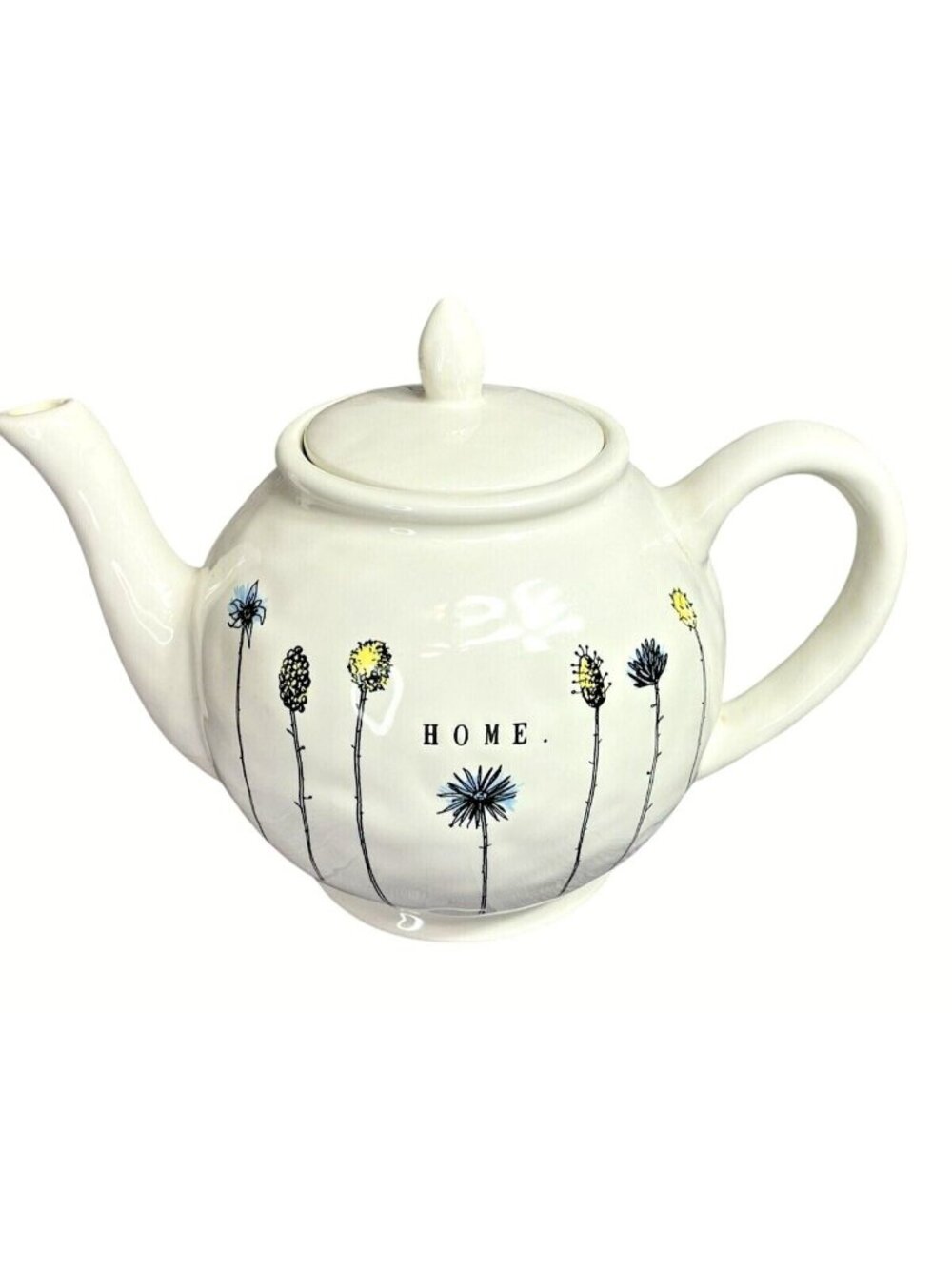 Rae Dunn HOME Teapot Magenta Original M Stamp HTF
